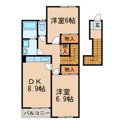 エルム　Ｂ棟の物件間取画像